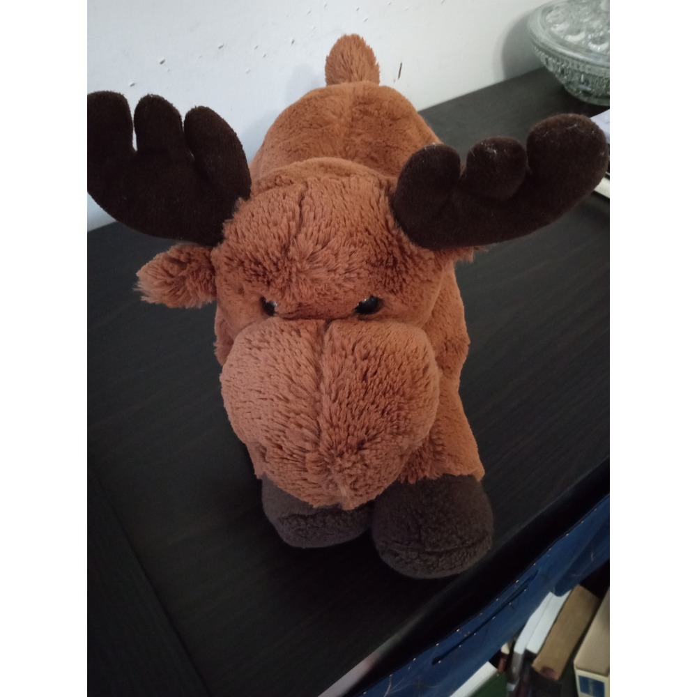 Aurora World Brown Moose Plush Stuffed Animal Soft Floppy Woodland Toy QC-009537